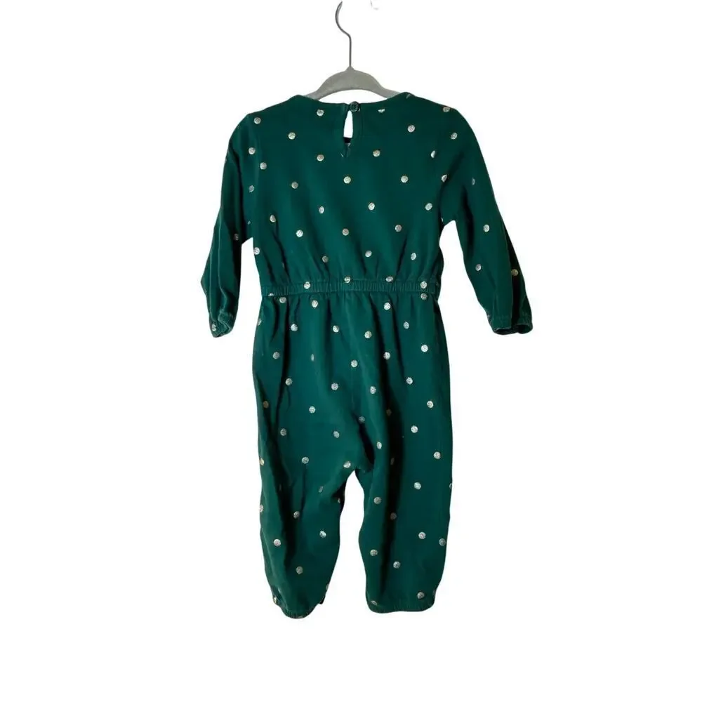OLD NAVY Girl’s Printed Long Sleeve Jumpsuit / Size: 12-18 Months